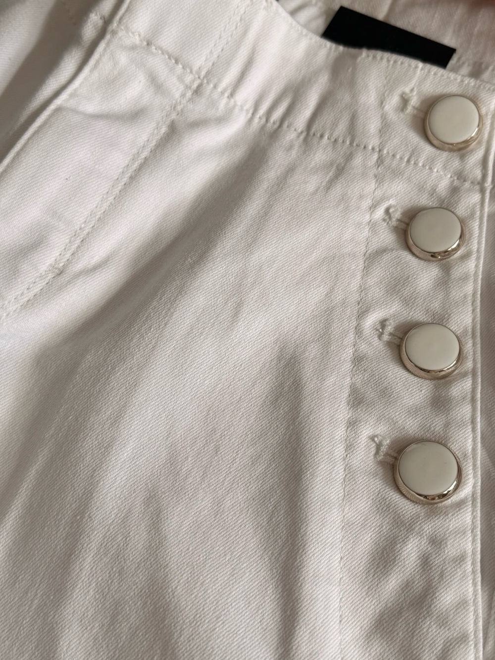 White House Black Market White High-Rise Waistband Pants - Picture 4 of 6